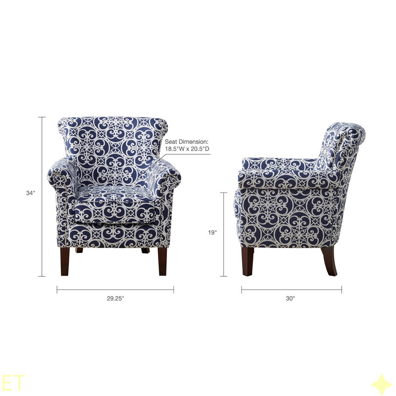 Fauteuil club Brooke, Marine