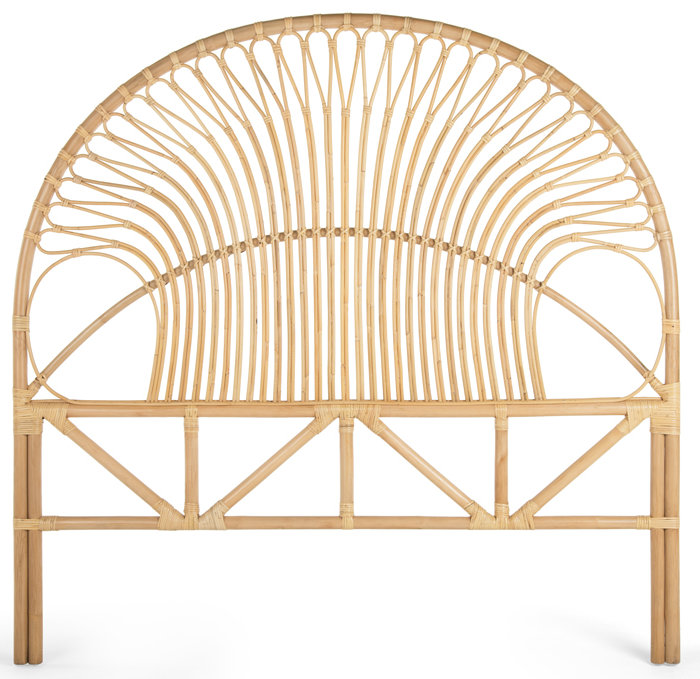 Deloris Wicker Open-Frame Headboard, Twin, Natural