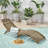 Lahaina Wood Foldable Chaise Lounge - Grey-1578771330