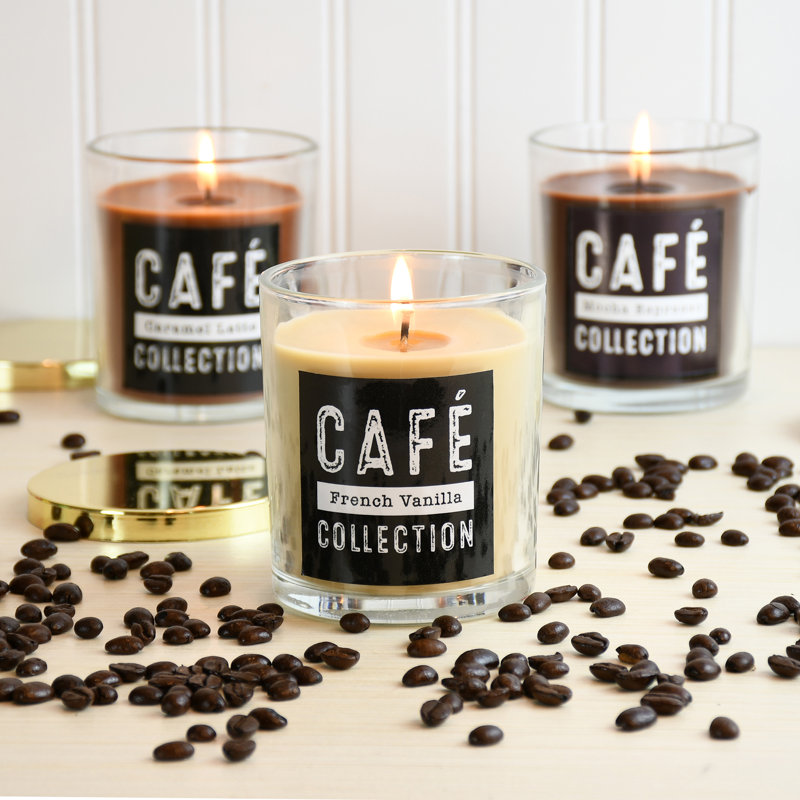 Scented Jar Candle with Glass Holder