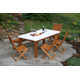 Fleur 38'' Rectangular 7 - Person Outdoor Dining Set