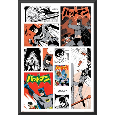 " Batman - Bat - Manga Comic Strip Poster "