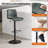 Lolar Swivel Bar Stools Set, Counter Height Bar Stools with Back, Adjustable Bar Stools 24" to 32", Faux Leather Bar Stools for Kitchen Island-1002076744-1002076740