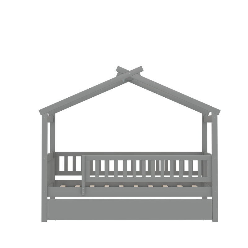 Lits avec lit gigogne Pisinemo House, gris, Simple