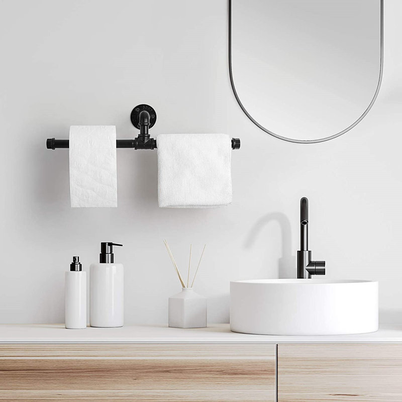 Porte-papier hygiénique mural en métal