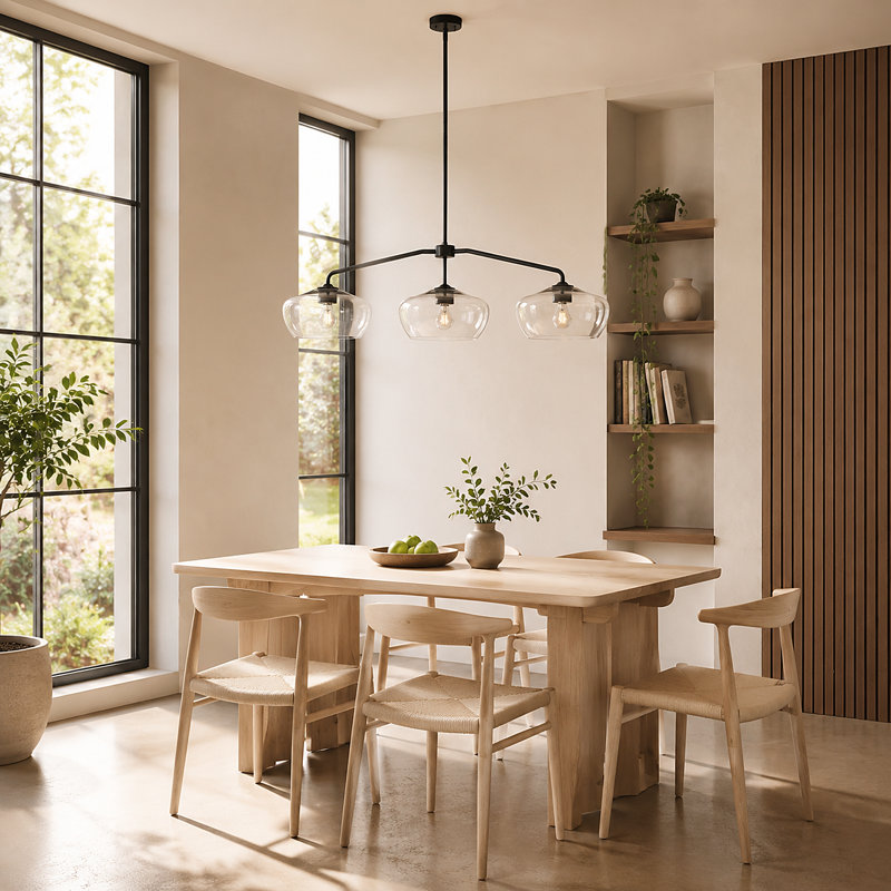 Aissa 3-Light 47.2” Dimmable Modern Kitchen Island Linear Pendant