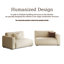 Causeuse-coussin modulaire en polyester beige