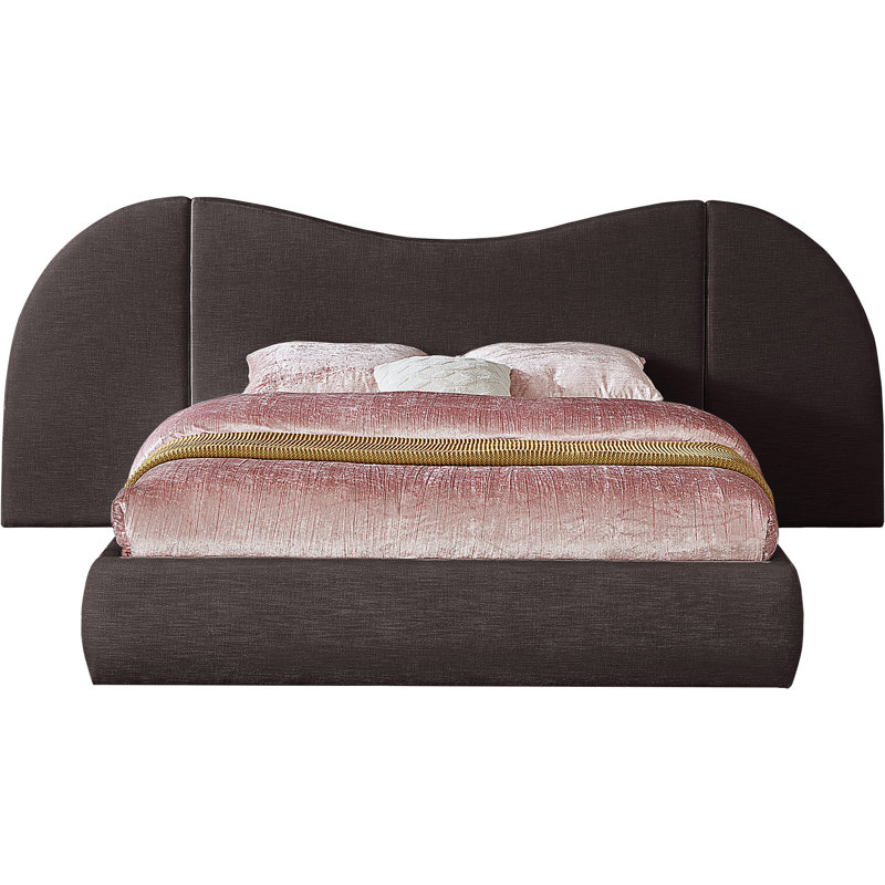 Hyrup Upholstered Panel Bed | Luxurious Linen Comfort