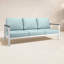 Canapé d'extérieur en métal avec coussin Sunbrella Townsend-1309216588-1309216631