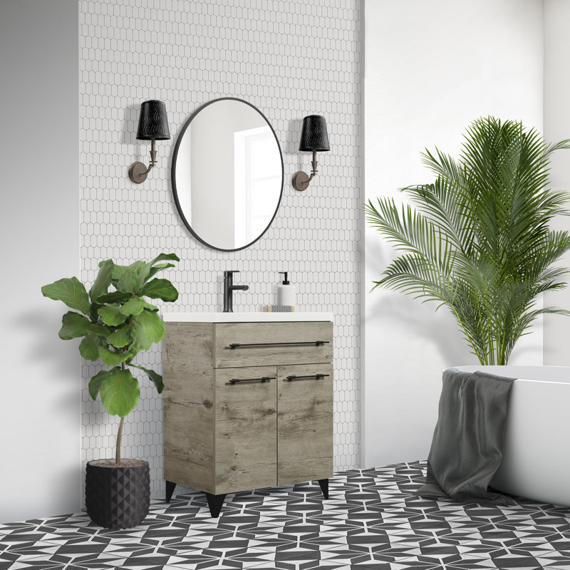 Ensemble de meuble-lavabo simple 24 po 24 po