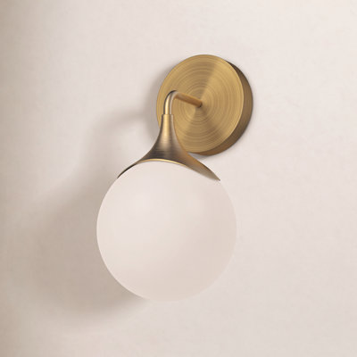 Nedra Single Frosted Bath Sconce