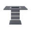 Ensemble de table et tabouret de bar gris foncé