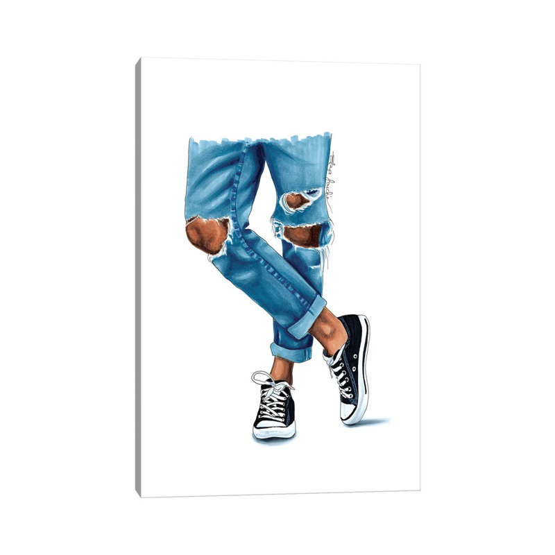 Casual Kicks by Denis Orio Ibañez - Print on Canvas, 101.6 cm H x 66.04 cm W x 1.91 cm D, Wrapped Canvas