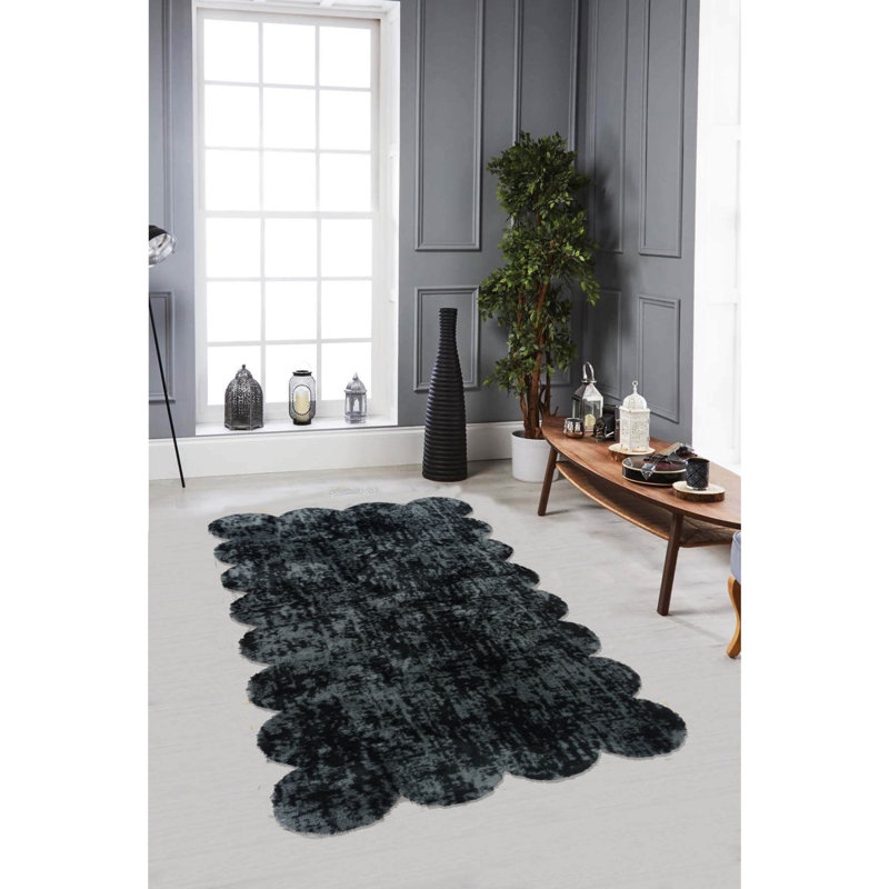 Tapis en polyester Harlean, Tapis de couloir 3 pi 3 po x 9 pi 10 po