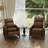 Edwin Solid Wood Upholstered Recliner Transitional Traditional Wide Armchair Faux Leather / Linen-1130967450