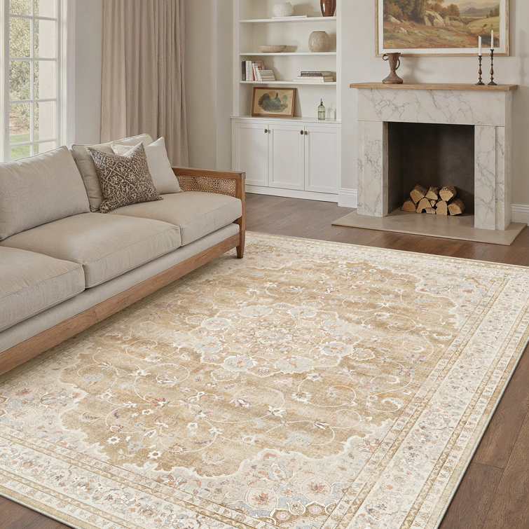 Haven Classic Persian Style Area Rug in Light Brown