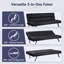 Canapé-lit moderne convertible en similicuir futon de 68,8 po Apolonia-922443515