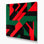«Geometric Abstraction 16», art mural sur toile noire
