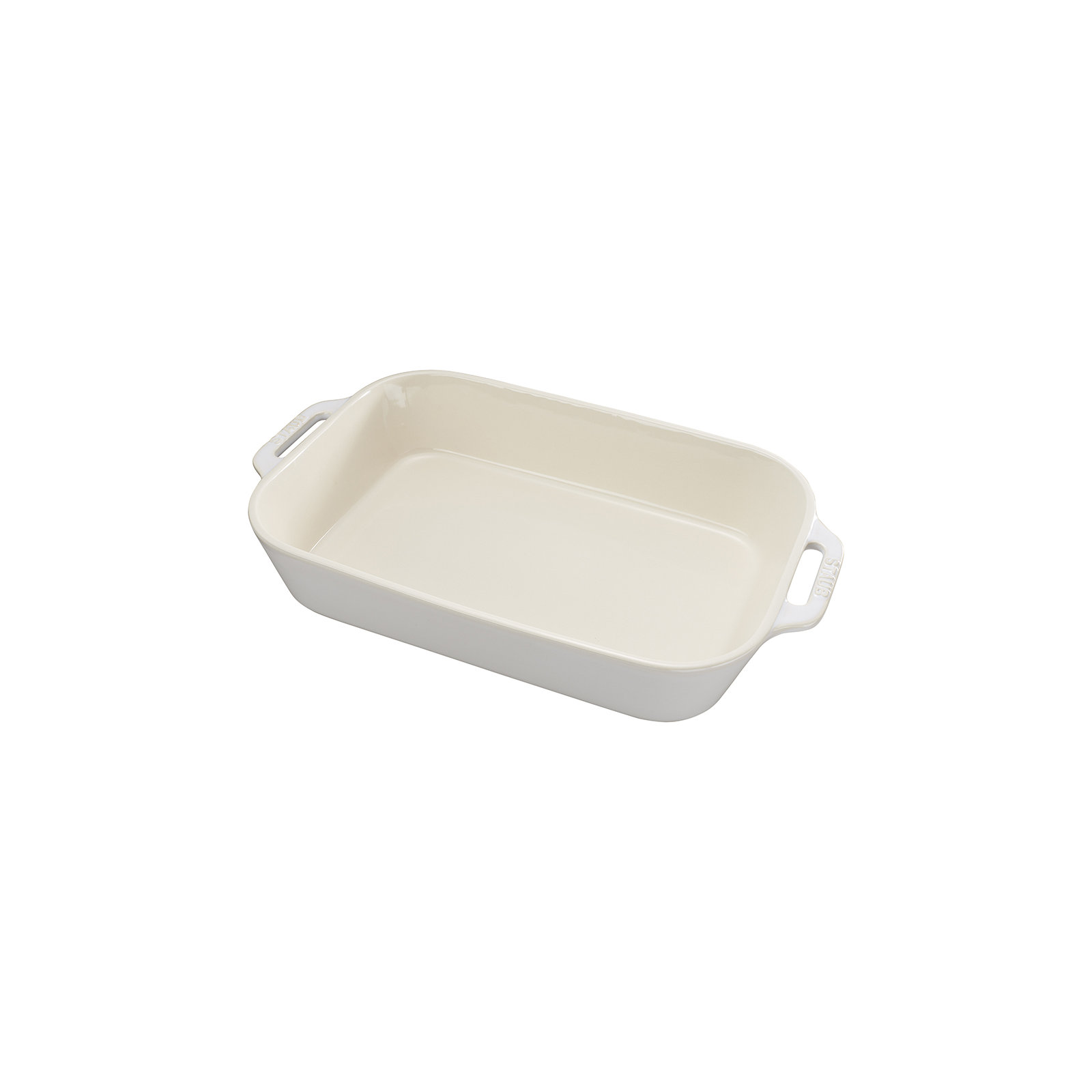 Ceramique Ceramic Rectangular Oven Dish, Rustic Ivory
