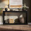 Console en bois à pieds courbés-245756432