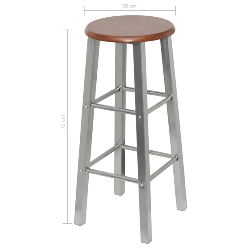 Farkas Counter Stool with Metal Frame