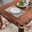 Table de salle à manger en bois d'hévéa-1784773555