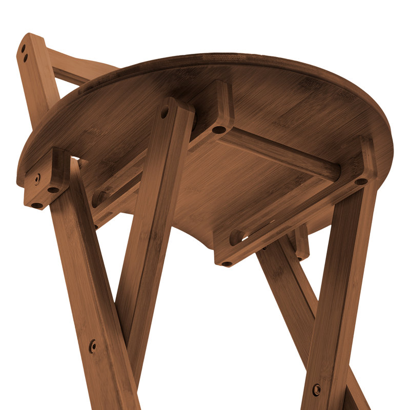 Michiya 29.5" Counter Stool, Dark Brown