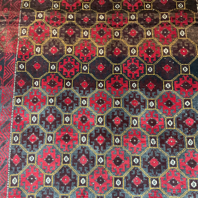  Handmade Balouchi Wool Rug