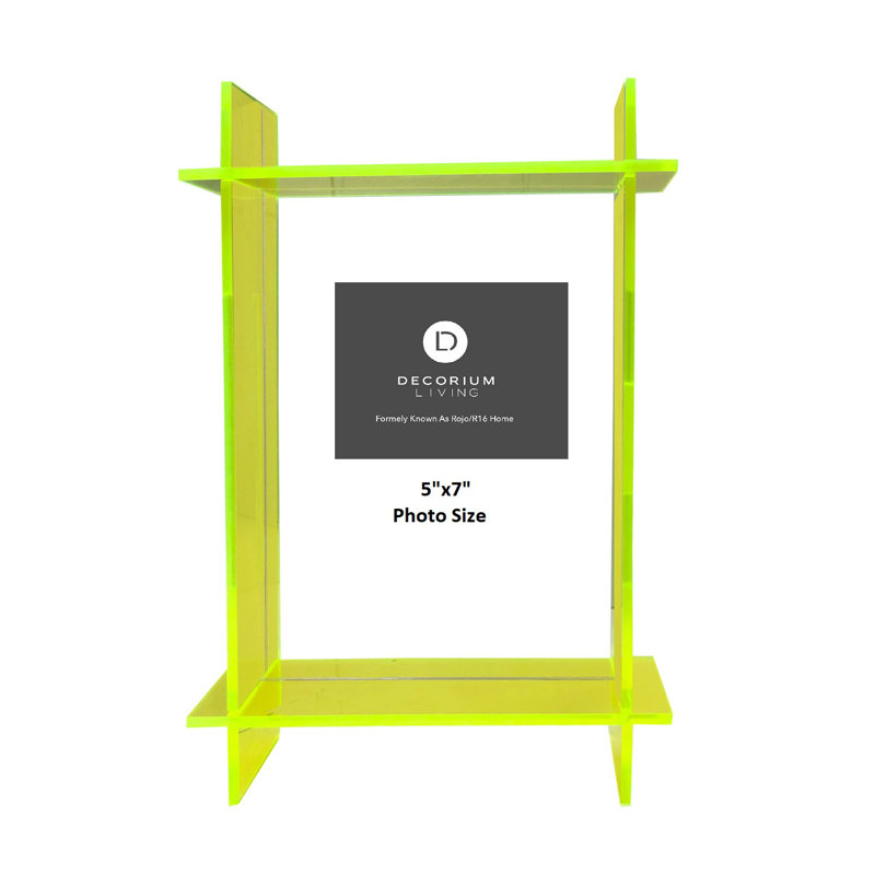 Beveled Floater Picture Frame, 5" x 7", Green