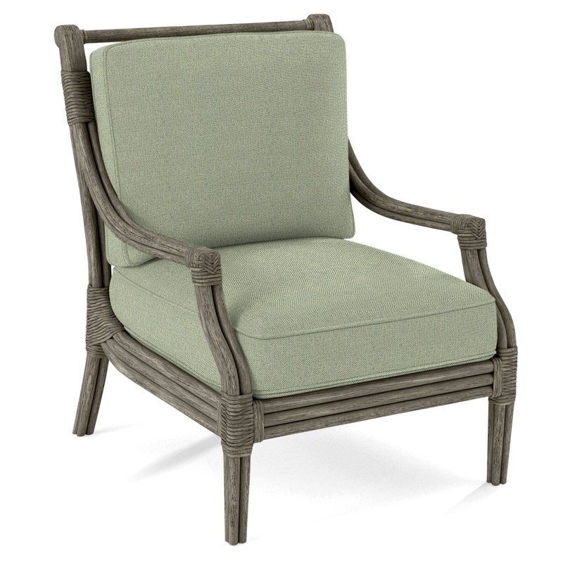 Fauteuil l 32 po Inveron, Pierre de foyer, Tissu vert performance 0851-54
