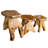 Tabouret de coiffeuse en bois massif Minnick