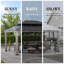 Très grand pavillon de jardin en bois de cèdre 12 po x 16 pi SunSunjoy-97876651-97876650