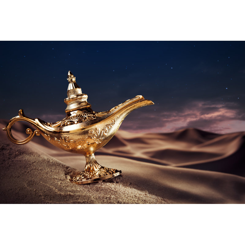 Genie Lamp by Fergregory - Wrapped Canvas Print, 30cm H x 46cm W