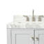 Ariel Cambridge 36 po Meuble-lavabo décalé de gauche avec 2 po Comptoir en marbre de Carrare-105903796-134280567-134280568