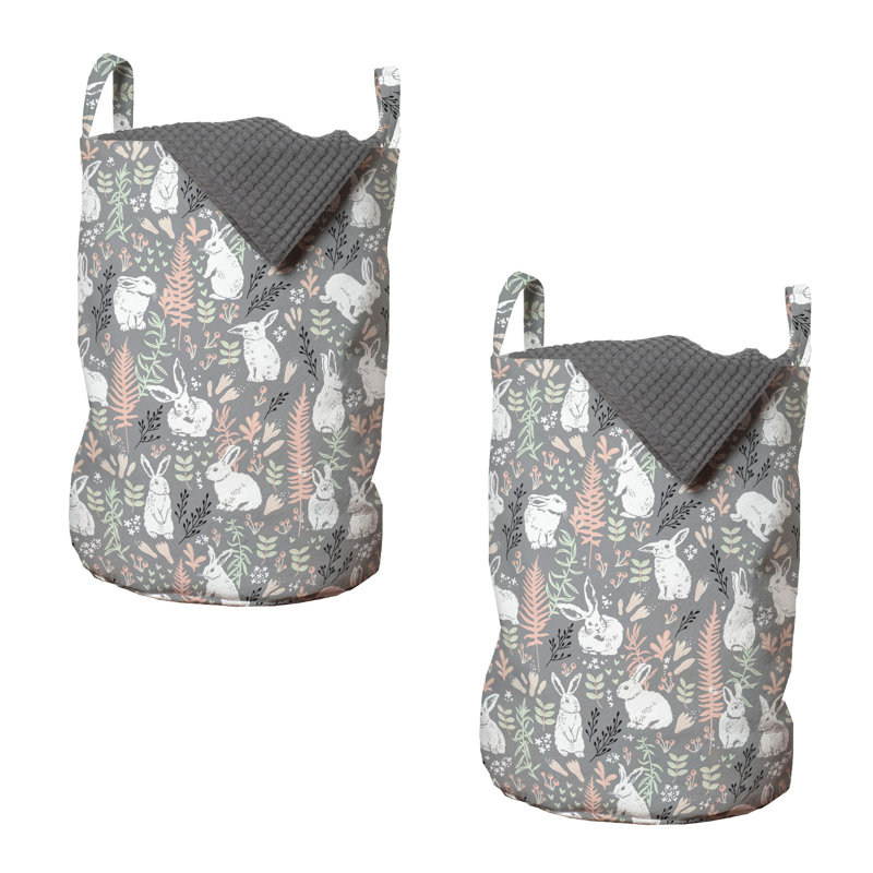 Paquet de 2 sacs à linge Rosalind Wheeler Bunny