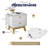 Aries Set Of 2 Nightstands With Charging Station, 2 Drawer Bedside Tables With Storage, Night Stands For Bedroom, End Table Or Side Table For Living Room, 15.5" X 18.9" X 21.7", White-1160587528