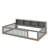 Twin XL Size Floor Bed With Cabinets And USB Ports-528599125