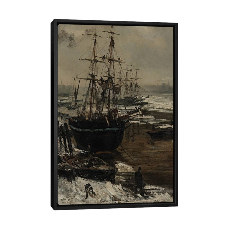 Print, 66.04 cm H x 45.72 cm W x 4.445 cm D, Black