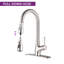 Robinet de cuisine rétractable à poignée simple avec accessoires-65082736