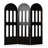 French Antique Solid Wood Hollow Folding Screen