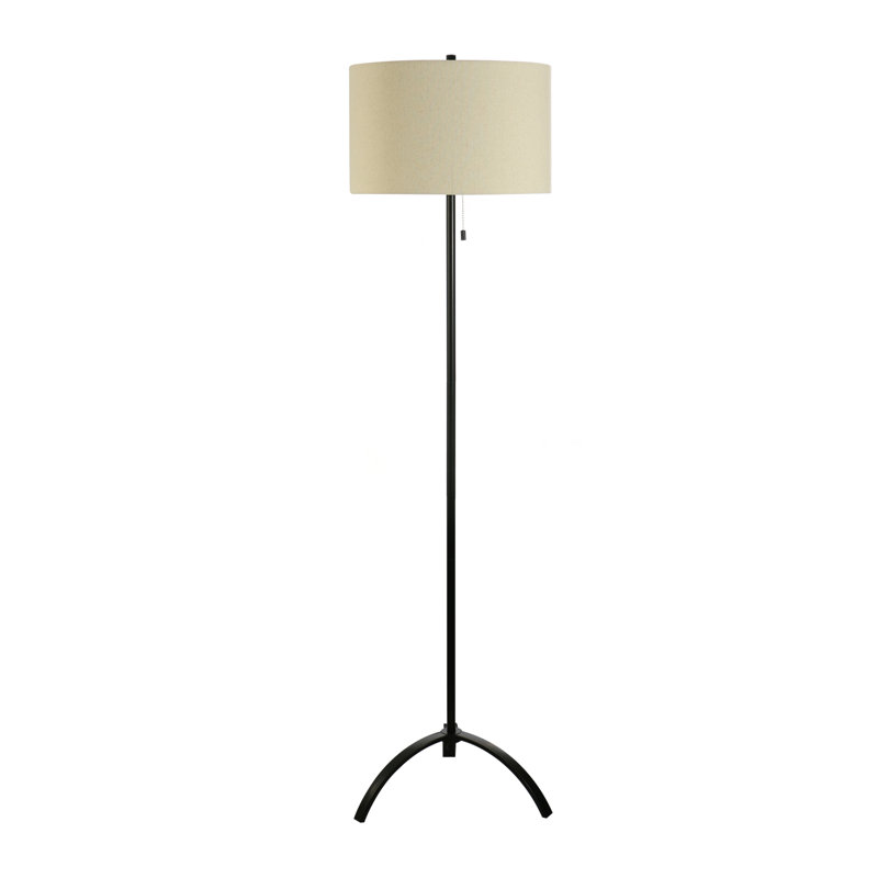 62'' Black Traditional Floor Lamp