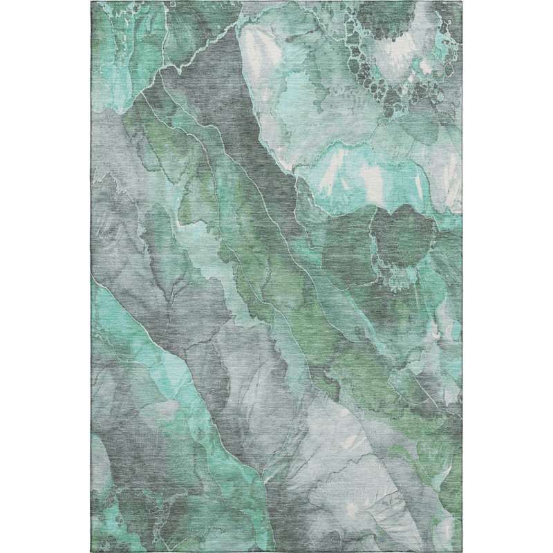 Premium Machine Washable Verlin AMF1787 Floral Rug, Rectangle 10' x 14'