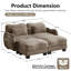 Causeuse avec repose-pieds mobile-130430797
