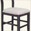 Ensemble de table de salle à manger à hauteur de comptoir 5 pièces Farmhouse avec 1 table rectangulaire et 4 chaises pour petits espaces-1429550592