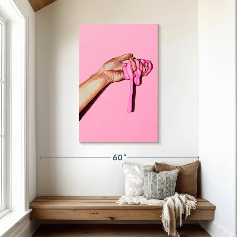 Leisha Pink Substance, 45" H x 30" W