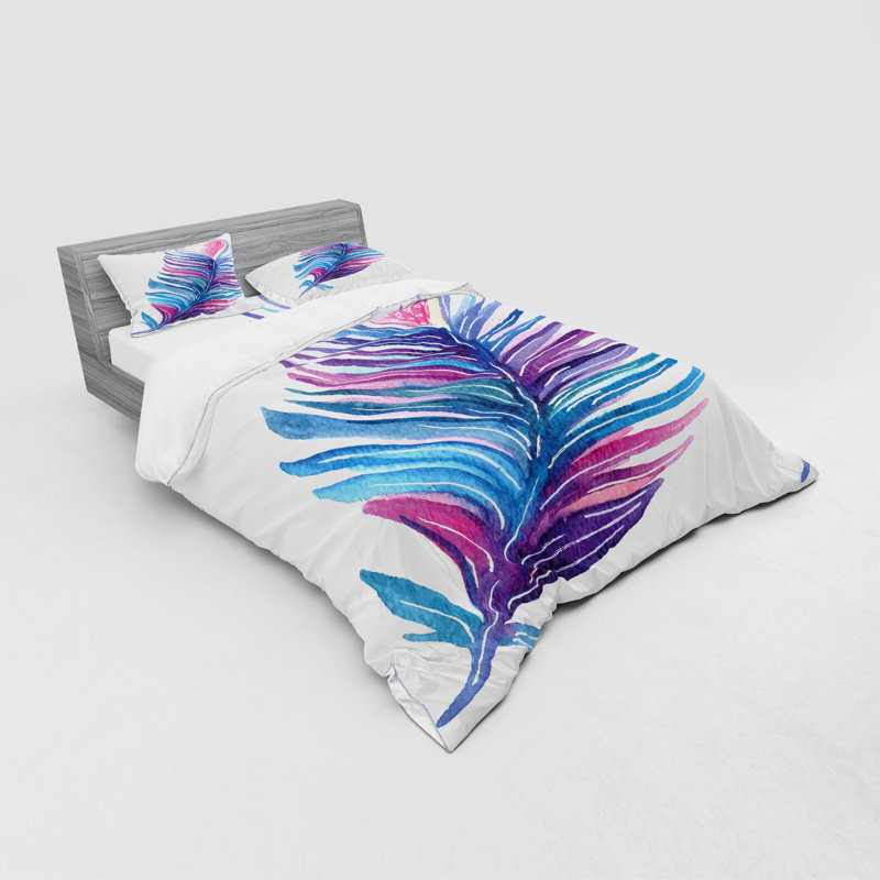 Rustic Polyester Paisley Duvet Cover, Queen Duvet Cover + 3 Additional Pieces