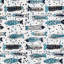Handstitched Fish Print Kantha Coverlet-108999975
