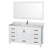 Sheffield 60" Freestanding Single Bathroom Vanity with Marble Top with 58" Mirror-97648027-115621759