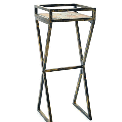 35.5" Slab Metal Plant Stand
