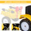 Excavatrice autoportante en métal PP classique jaune avec seau de contrôle manuel, pour les 3 à 6 ans